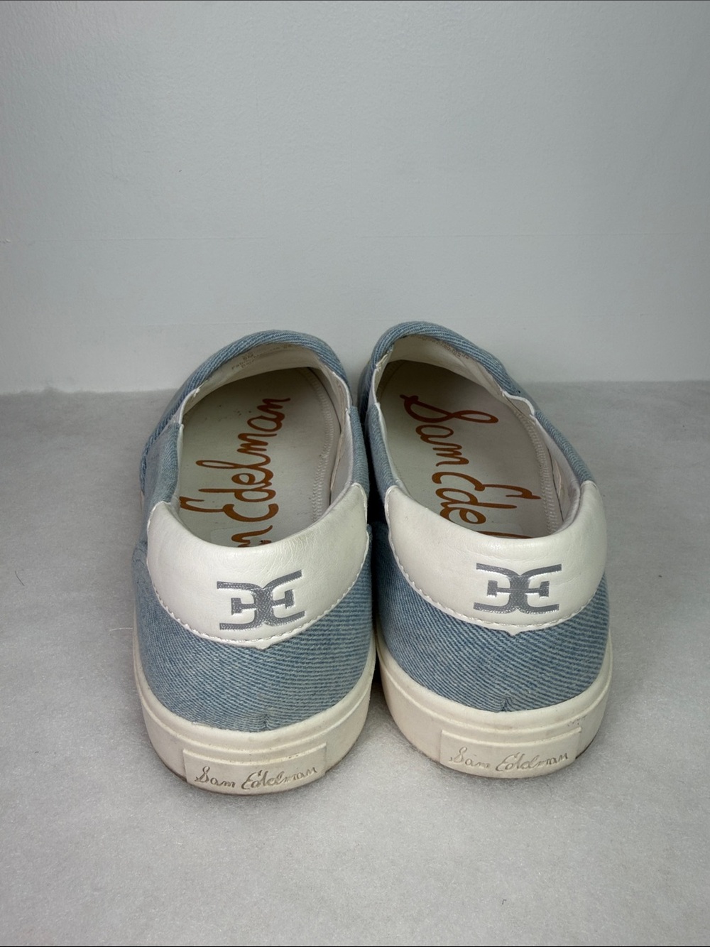 Sam Edelman Womens Evelina Pineapple Sequin Slip On Denim Sneakers Blue Size 9M - Picture 4 of 11